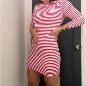 Juicy Long Sleeve Bodycon Dress with Pockets